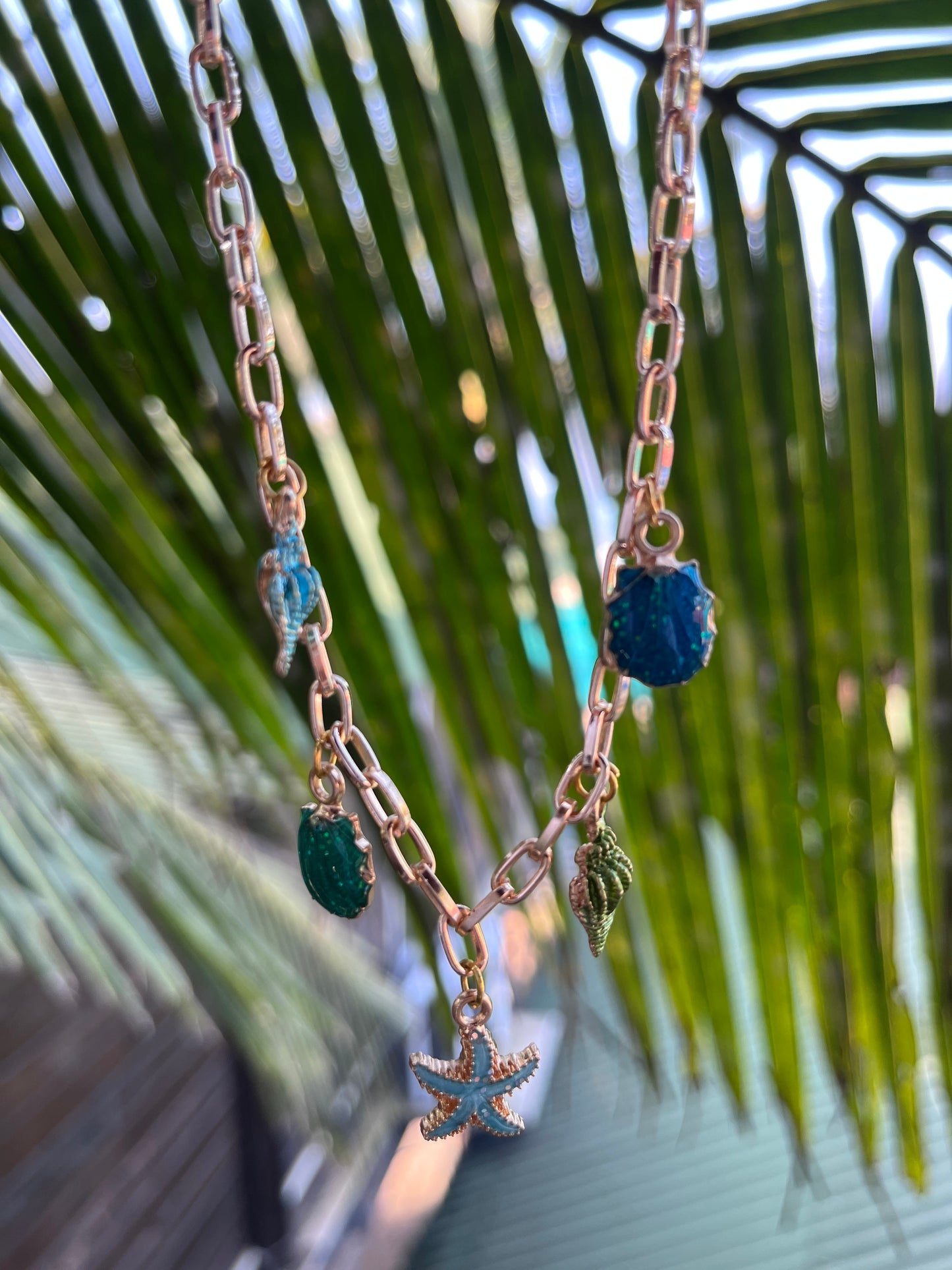 The Blue Lagoon Charm Necklace