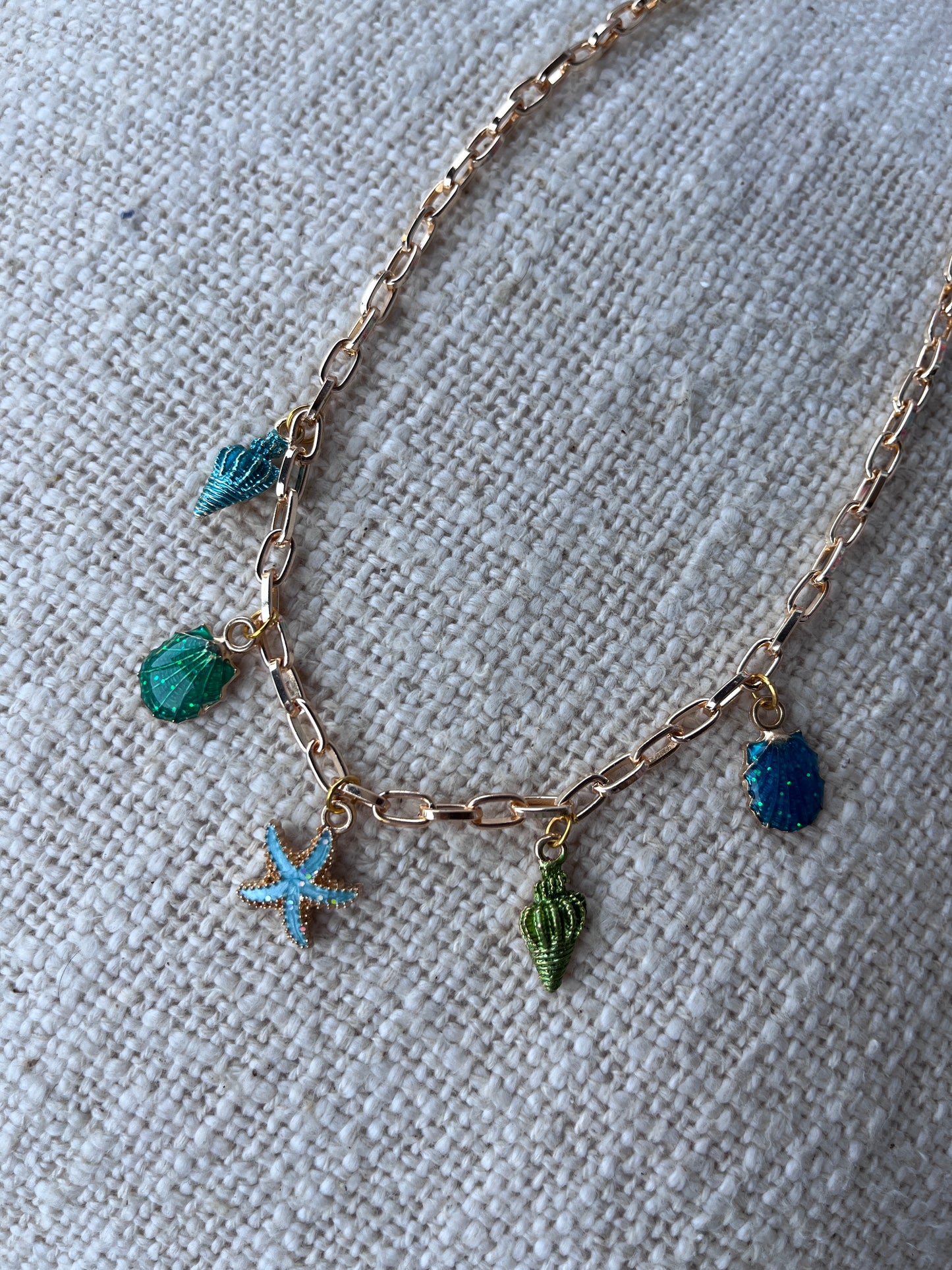 The Blue Lagoon Charm Necklace