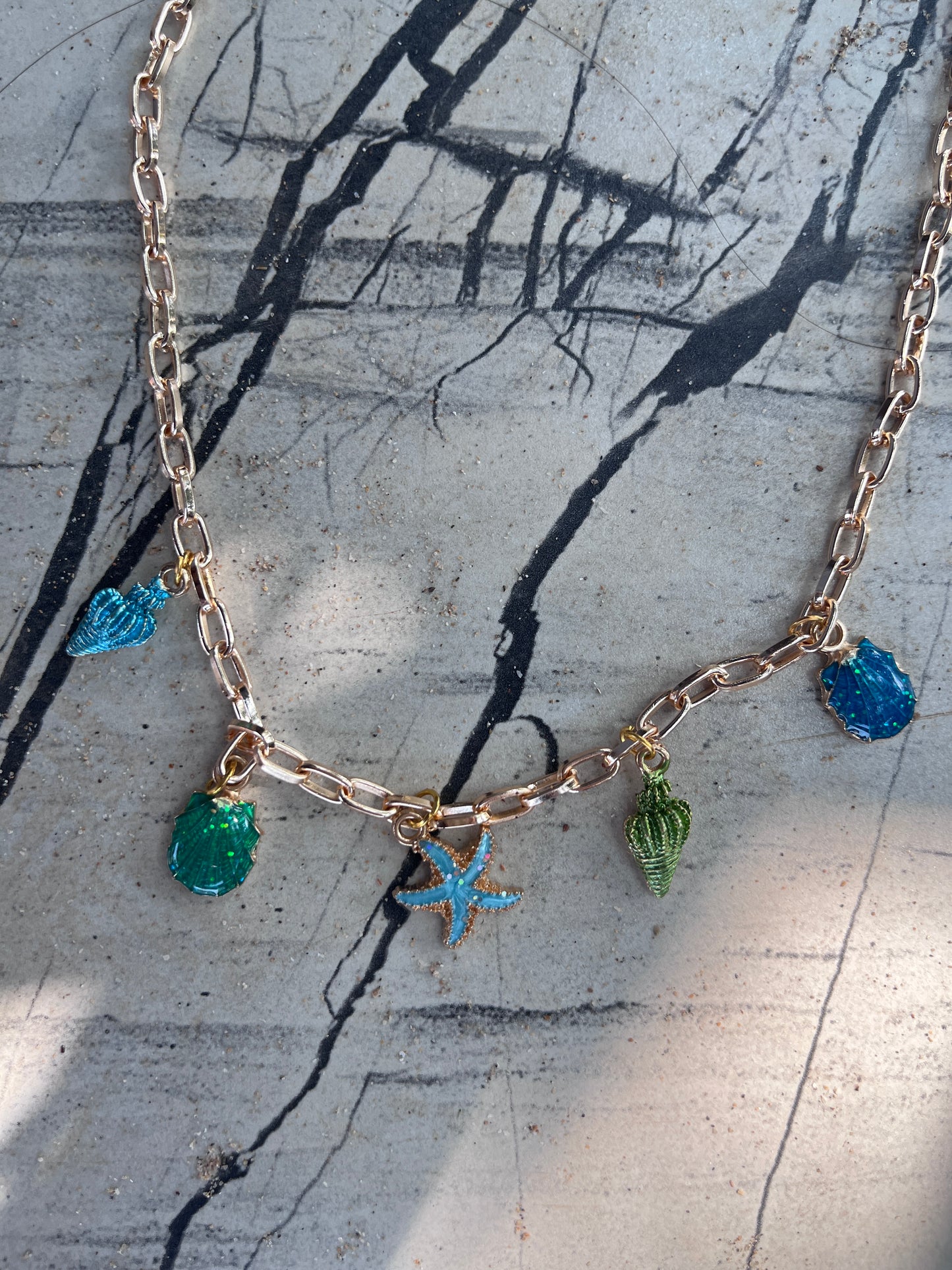 The Blue Lagoon Charm Necklace