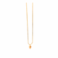 Golden citrine necklace with a faceted gemstone pendant on a delicate chain