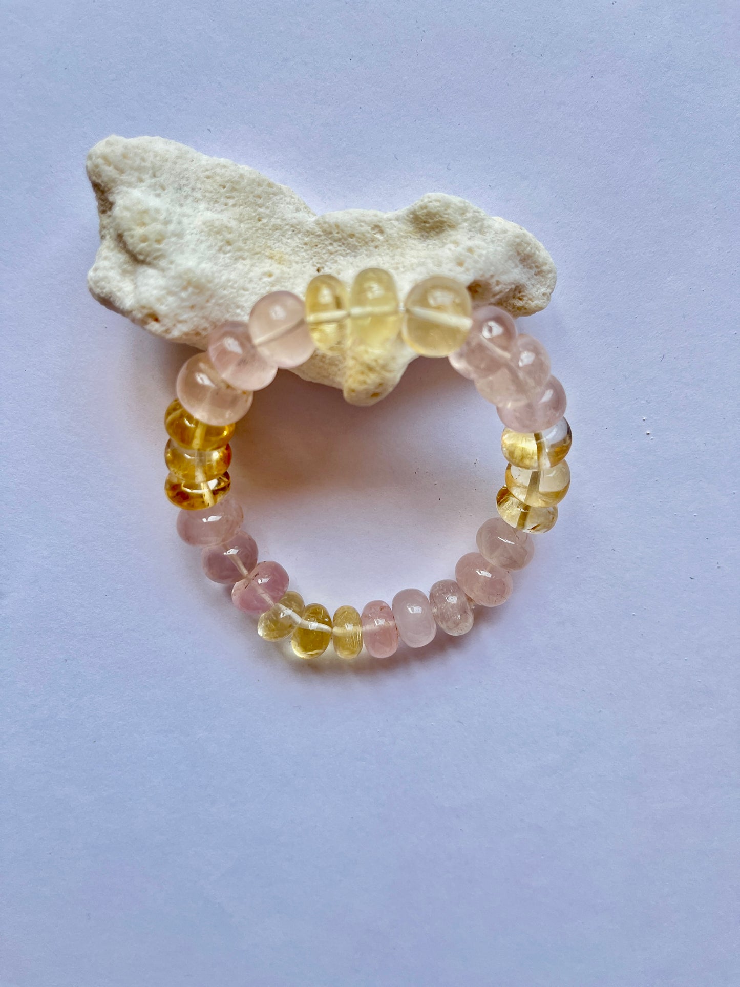 Rose Quartz & Citrine Bracelet - SUCCESS IN BUSINESS & RELATIONSHIPS