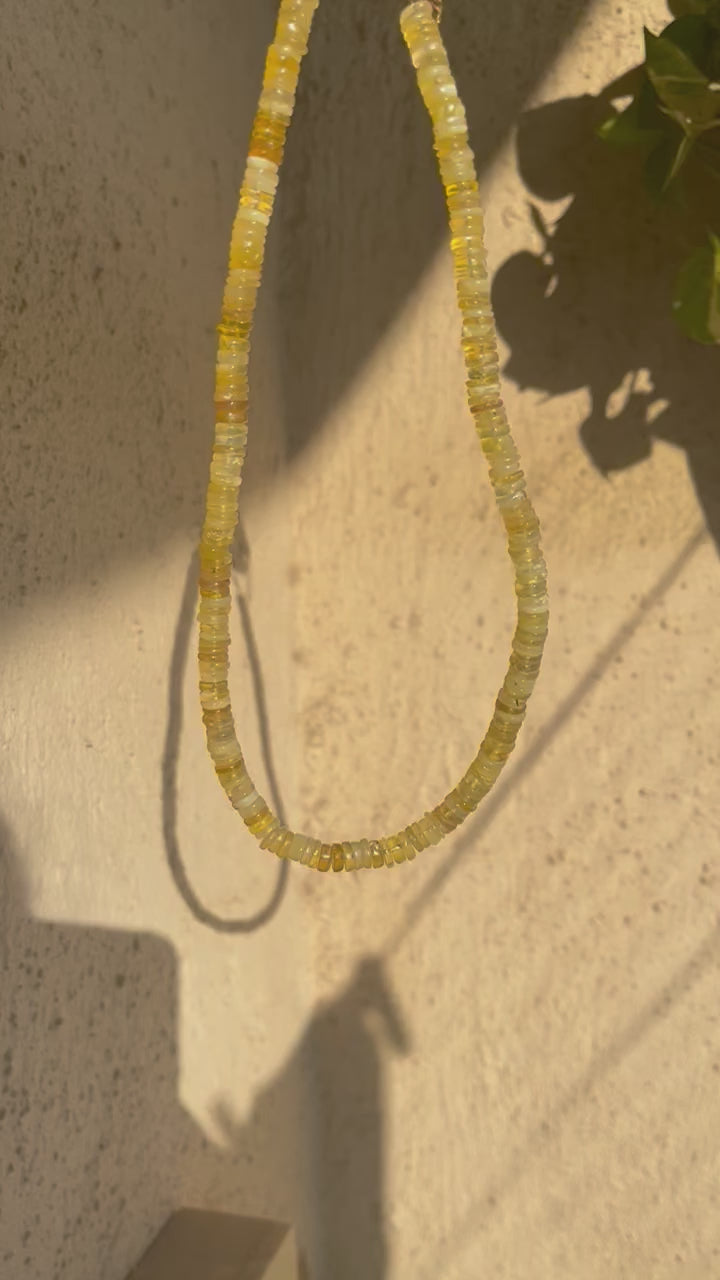 Citrine necklace created with Citrine stones