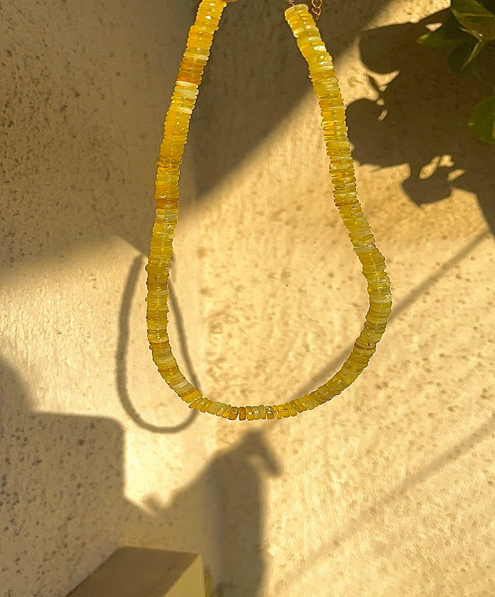 Citrine necklace created with Citrine stones